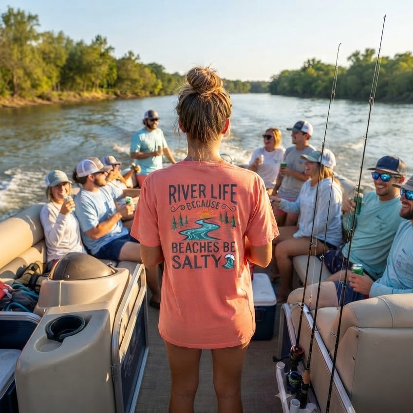 Beaches Be Salty | Short-Sleeve Unisex T-Shirt-Coral Silk-River Life USA
