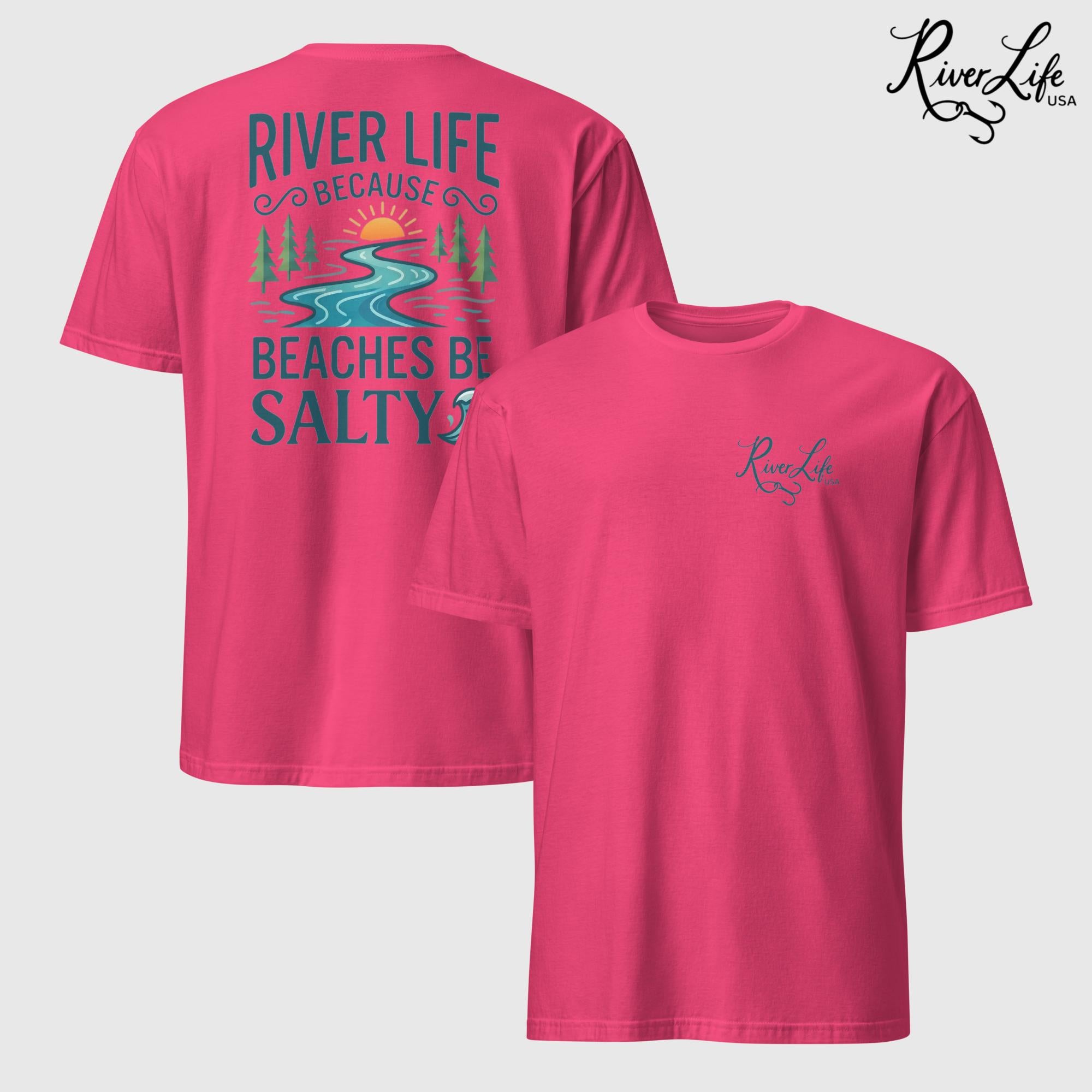 Beaches Be Salty | Short-Sleeve Unisex T-Shirt-Heliconia-River Life USA
