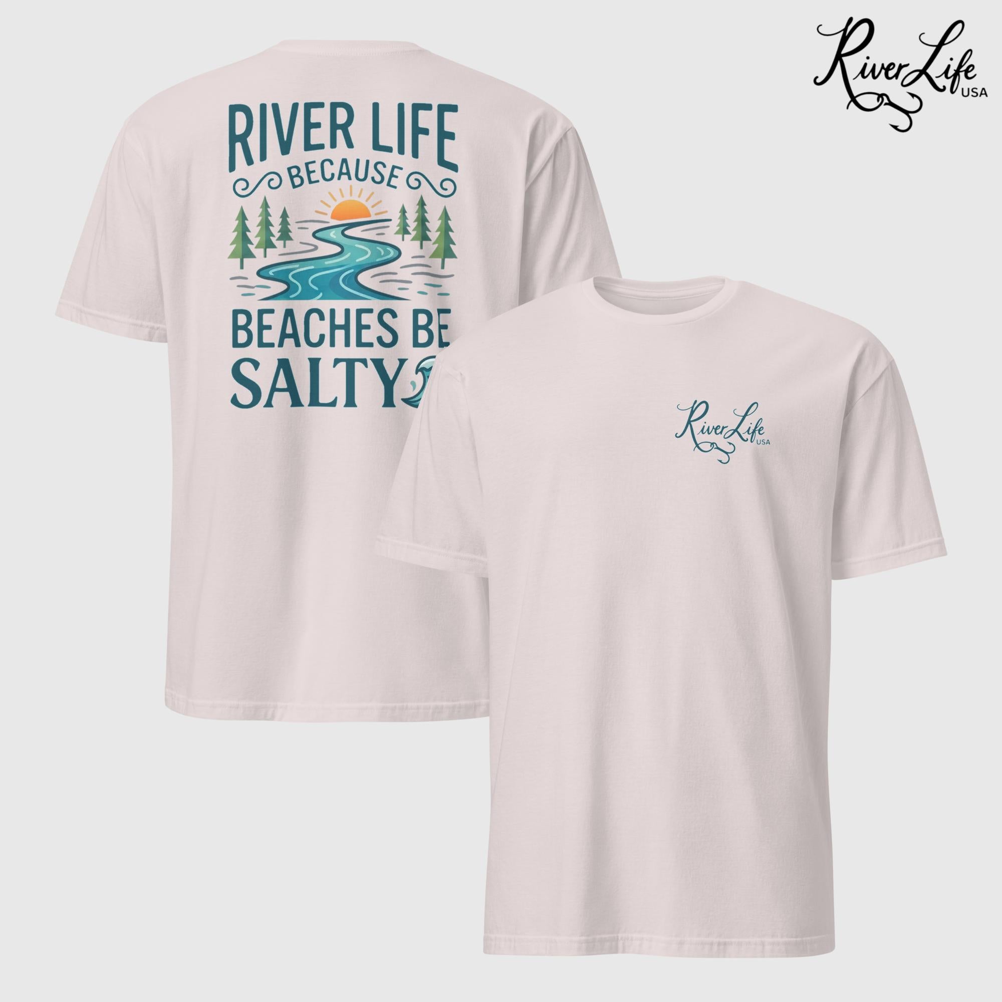 Beaches Be Salty | Short-Sleeve Unisex T-Shirt-Ice Grey-River Life USA