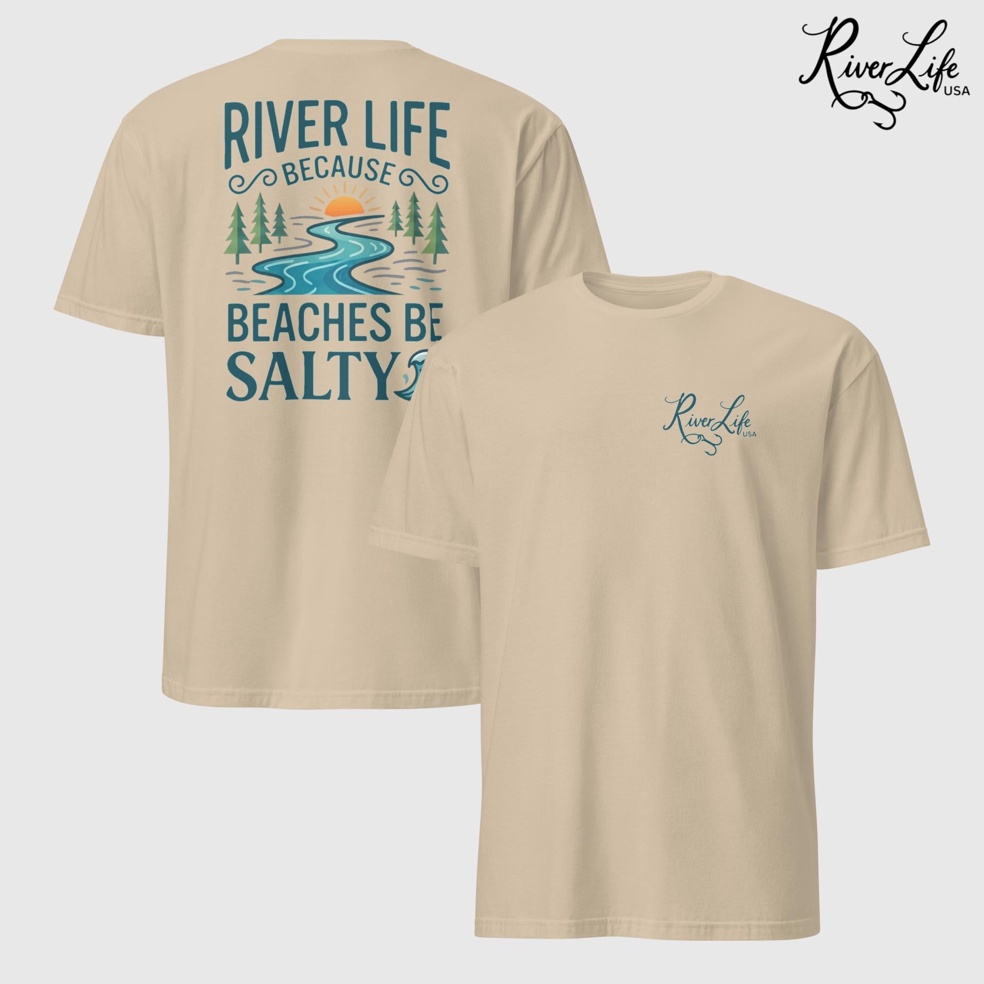 Beaches Be Salty | Short-Sleeve Unisex T-Shirt-Sand-River Life USA