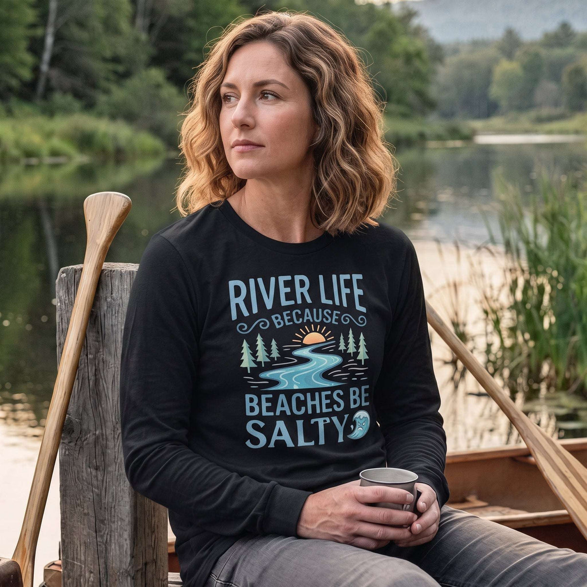 Beaches Be Salty | Long-Sleeve Women's T-Shirt