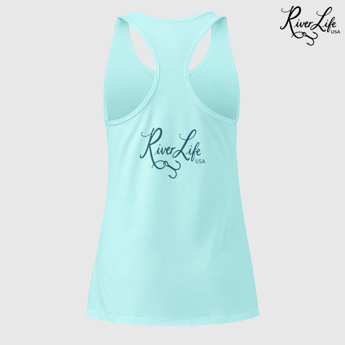 Beaches Be Salty | Women’s Fitted Racerback Tank Top-Hot Pink-River Life USA
