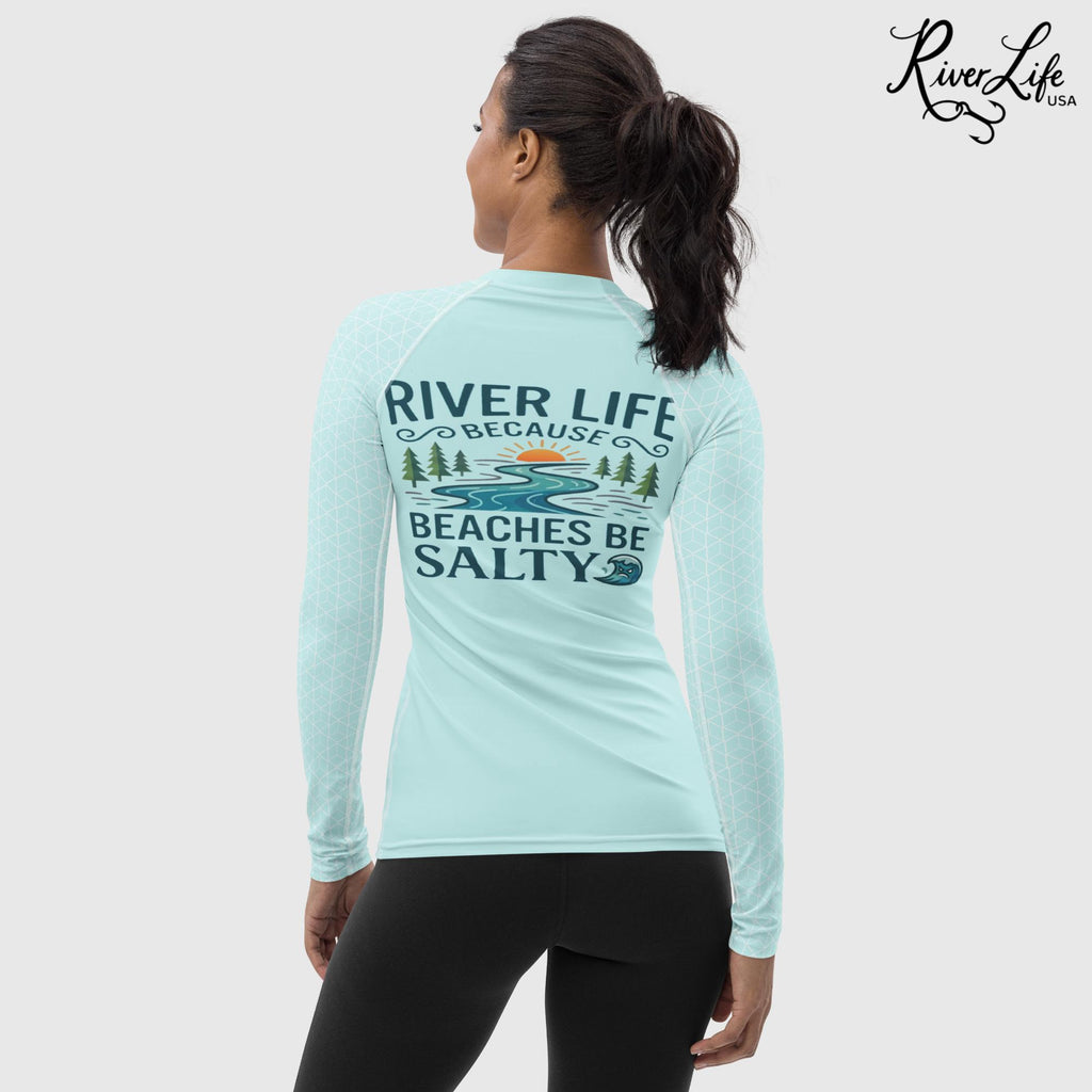 Beaches Be Salty | Women's Rash Guard-XS-River Life USA
