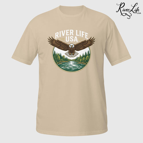 Eagle | Short-Sleeve Unisex T-Shirt-Sand-River Life USA