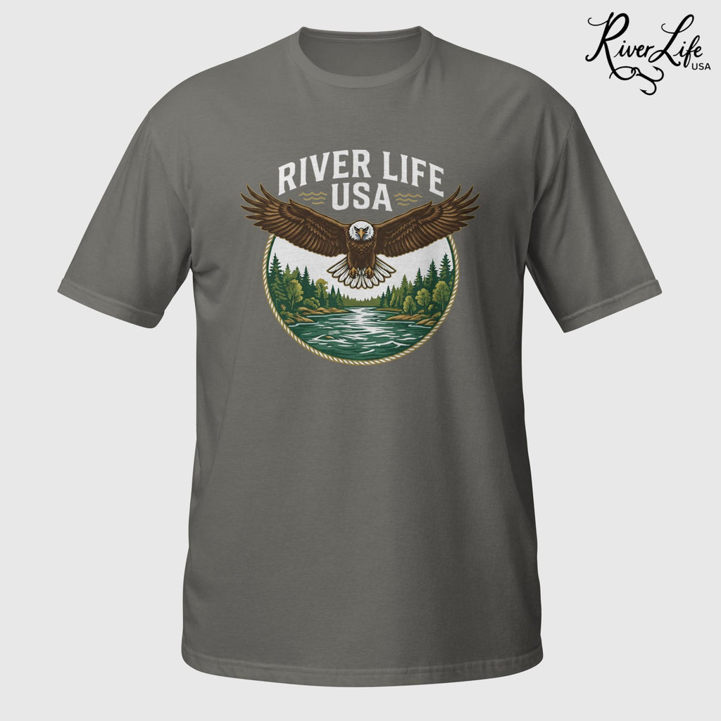 Eagle | Short-Sleeve Unisex T-Shirt-Charcoal-River Life USA