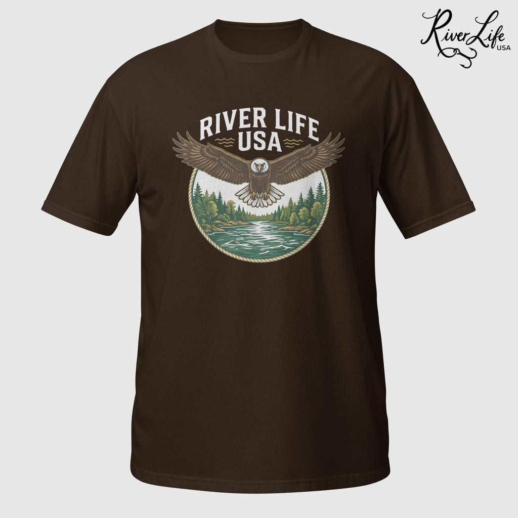 Eagle | Short-Sleeve Unisex T-Shirt-Dark Chocolate-River Life USA