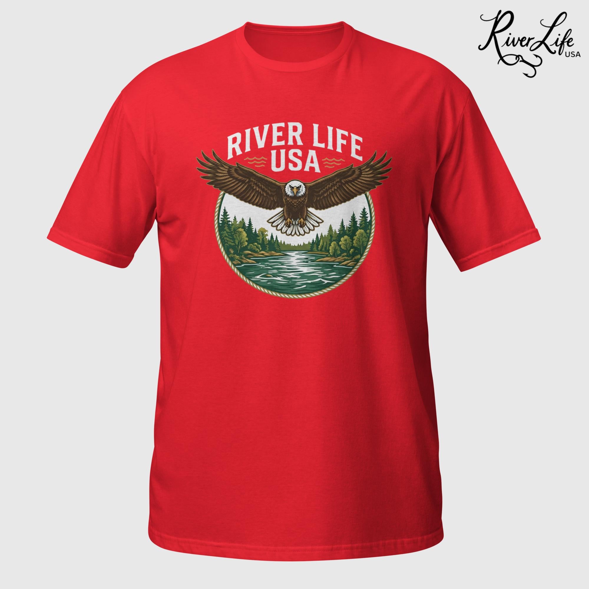 Eagle | Short-Sleeve Unisex T-Shirt-Red-River Life USA