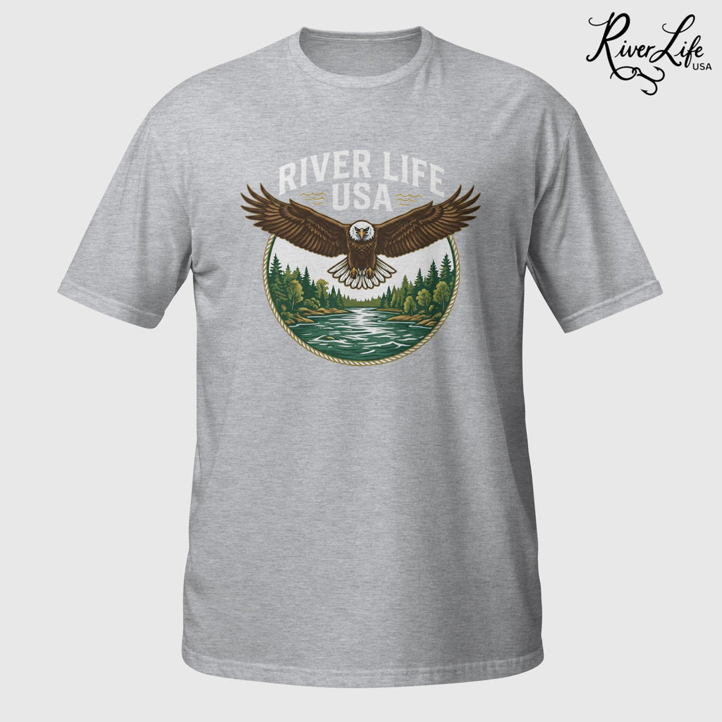 Eagle | Short-Sleeve Unisex T-Shirt-Sport Grey-River Life USA
