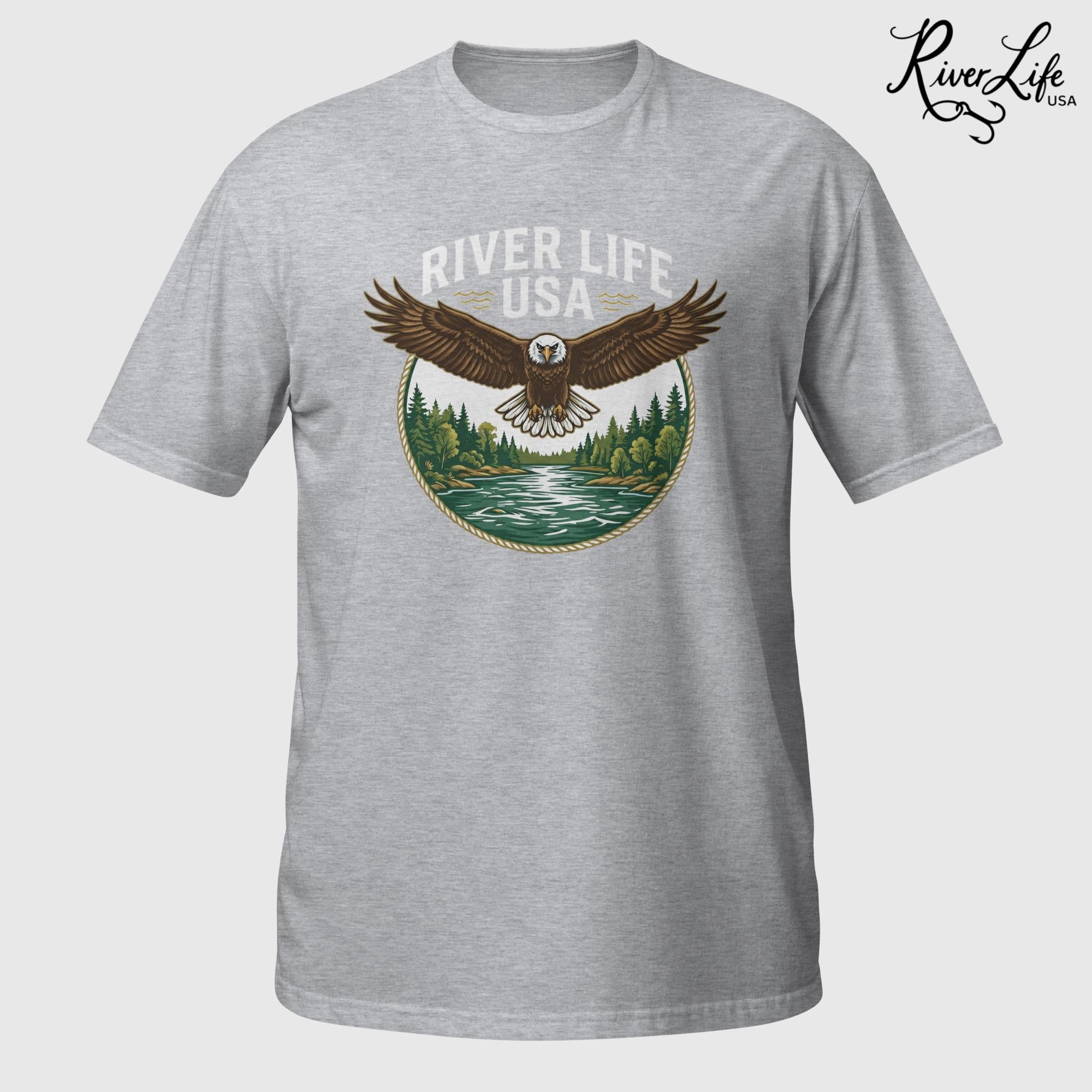 Eagle | Short-Sleeve Unisex T-Shirt-Sport Grey-River Life USA