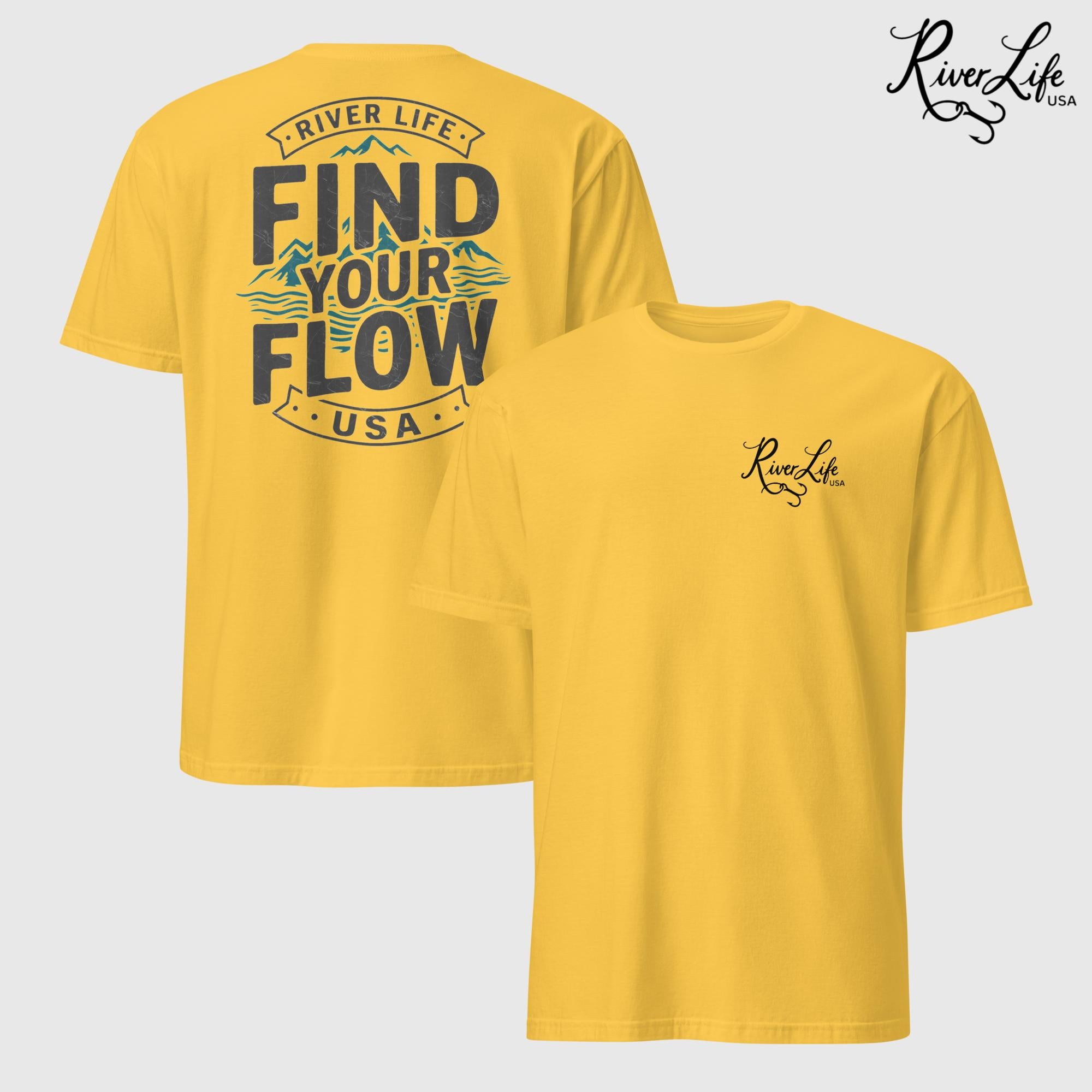 Find Your Flow | Short-Sleeve Unisex T-Shirt-Daisy-River Life USA