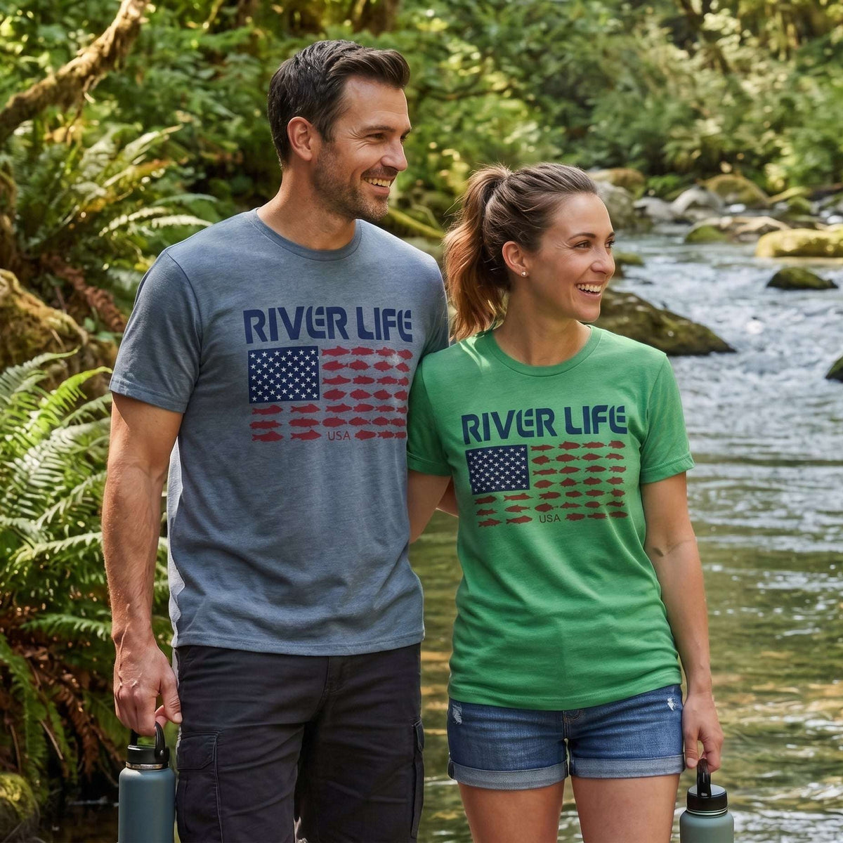 Fish Flag (dark colors) | Short-Sleeve Unisex T-Shirt
