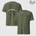Fishing Gear Flag | Short-Sleeve Unisex T-Shirt-Military Green-River Life USA