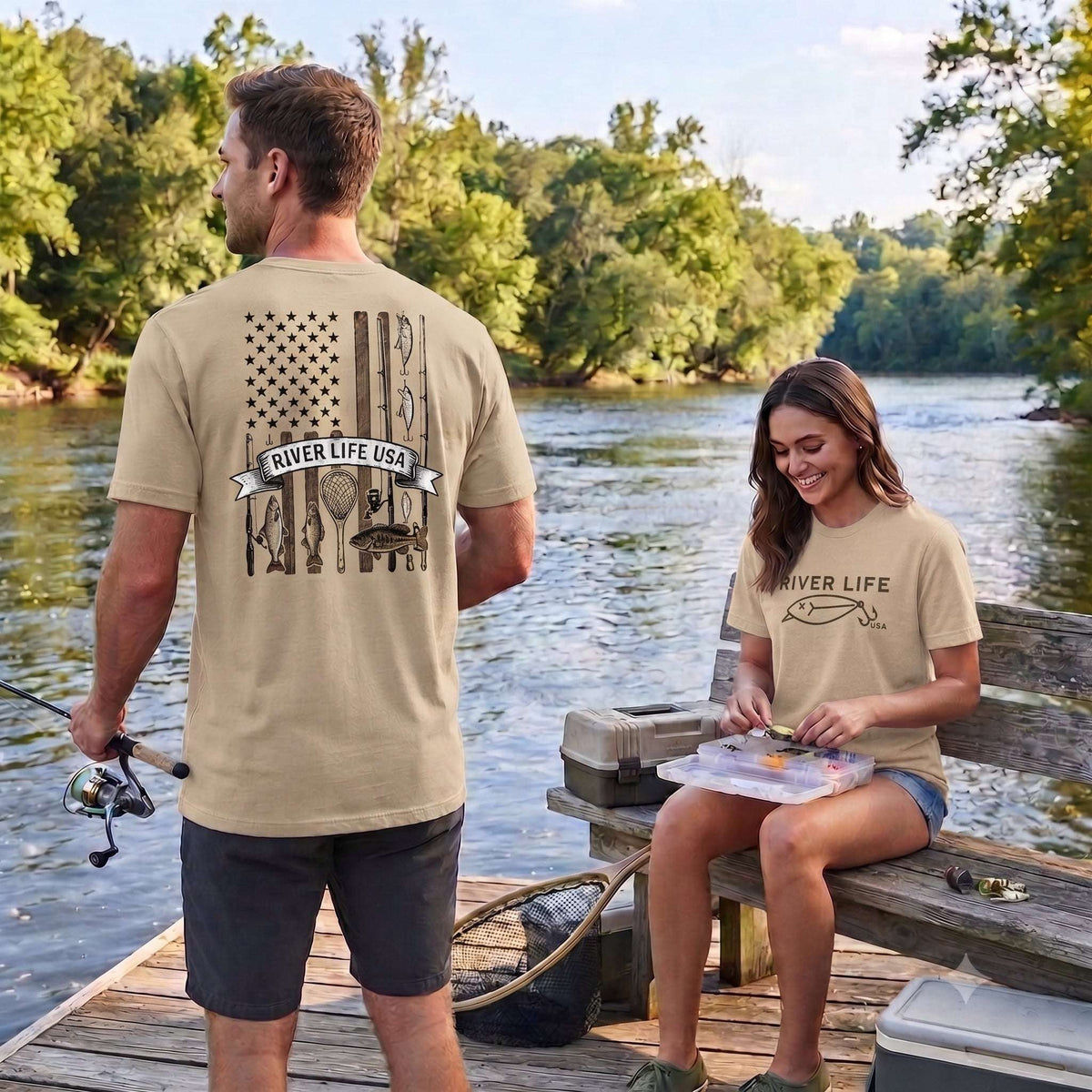 Fishing Gear Flag | Short-Sleeve Unisex T-Shirt