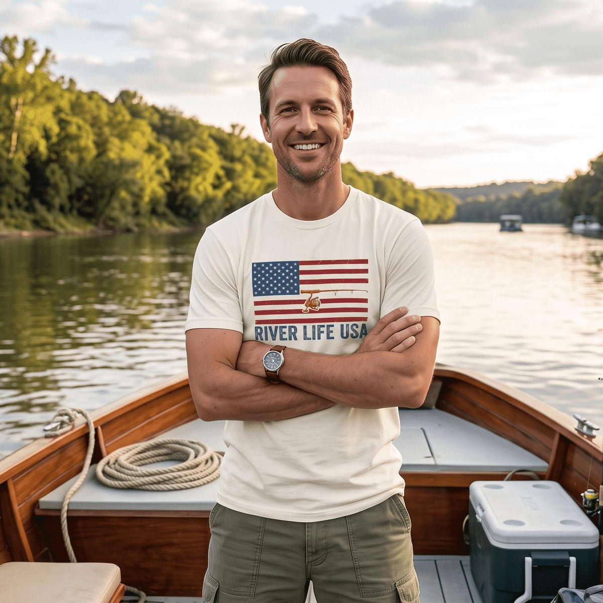 Flag and Rod | Short-Sleeve Unisex T-Shirt