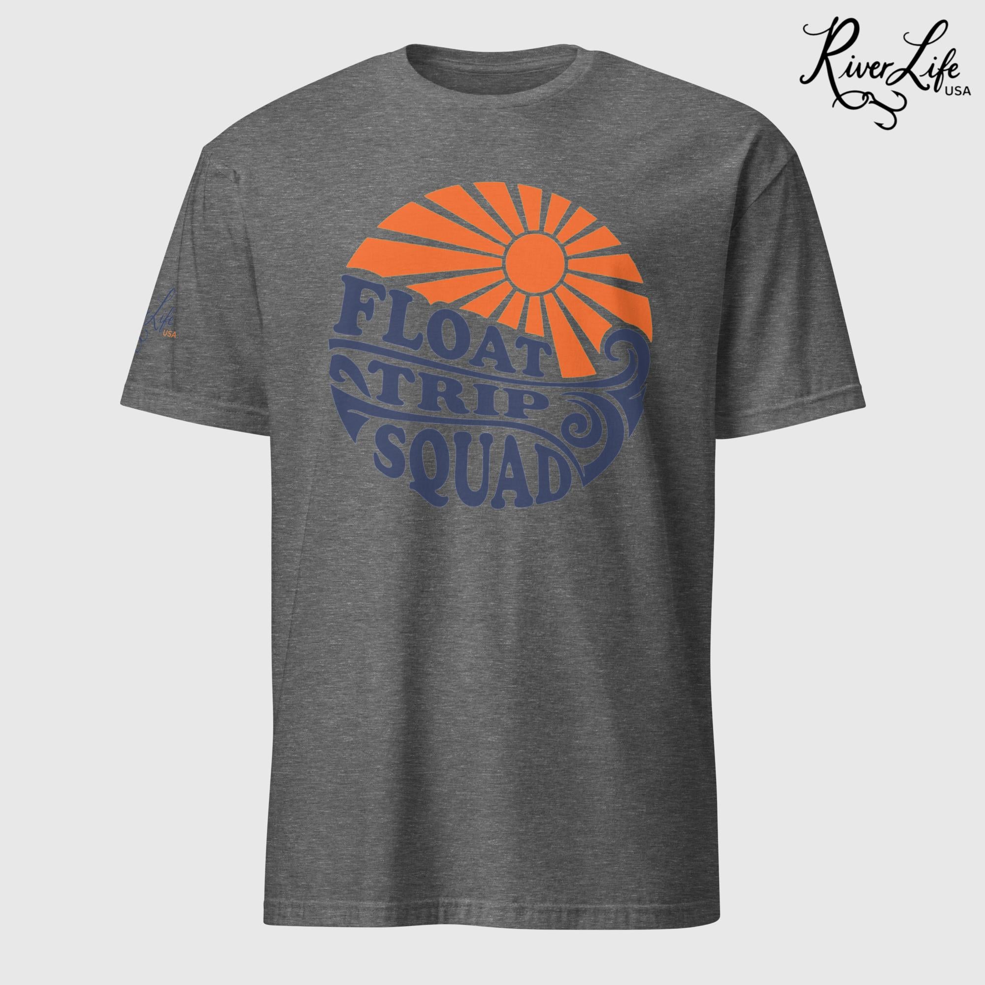 Float Trip Squad | Short-Sleeve Unisex T-Shirt-Graphite Heather-River Life USA