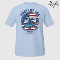 Freedom Adventure Tradition | Short-Sleeve Unisex T-Shirt-Light Blue-River Life USA