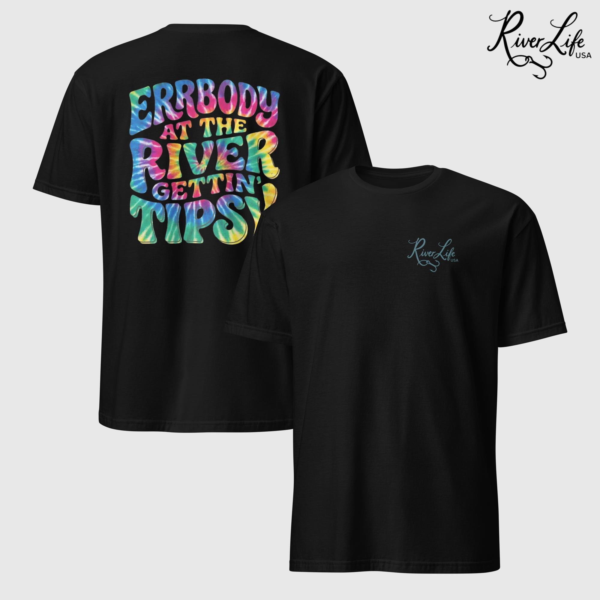 Gettin' Tipsy | Short-Sleeve Unisex T-Shirt-Black-River Life USA