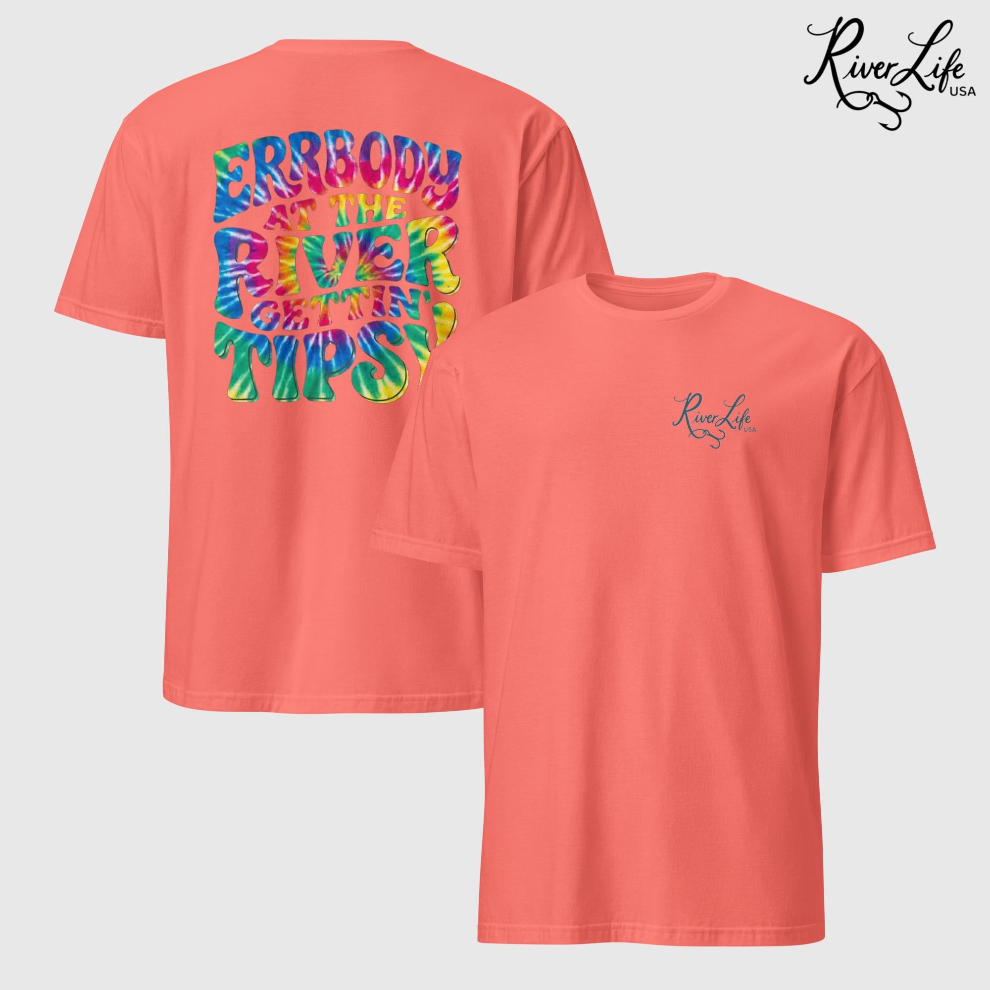 Gettin' Tipsy | Short-Sleeve Unisex T-Shirt-Coral Silk-River Life USA