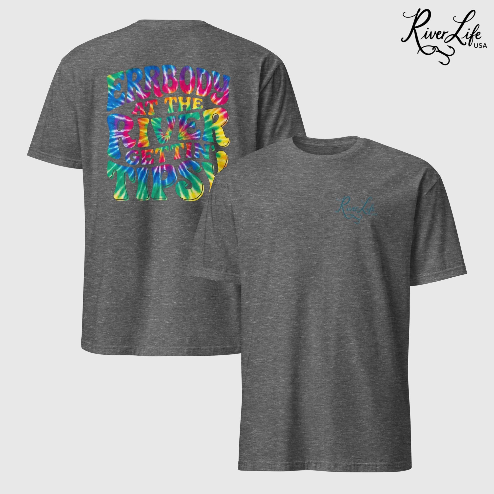 Gettin' Tipsy | Short-Sleeve Unisex T-Shirt-Graphite Heather-River Life USA