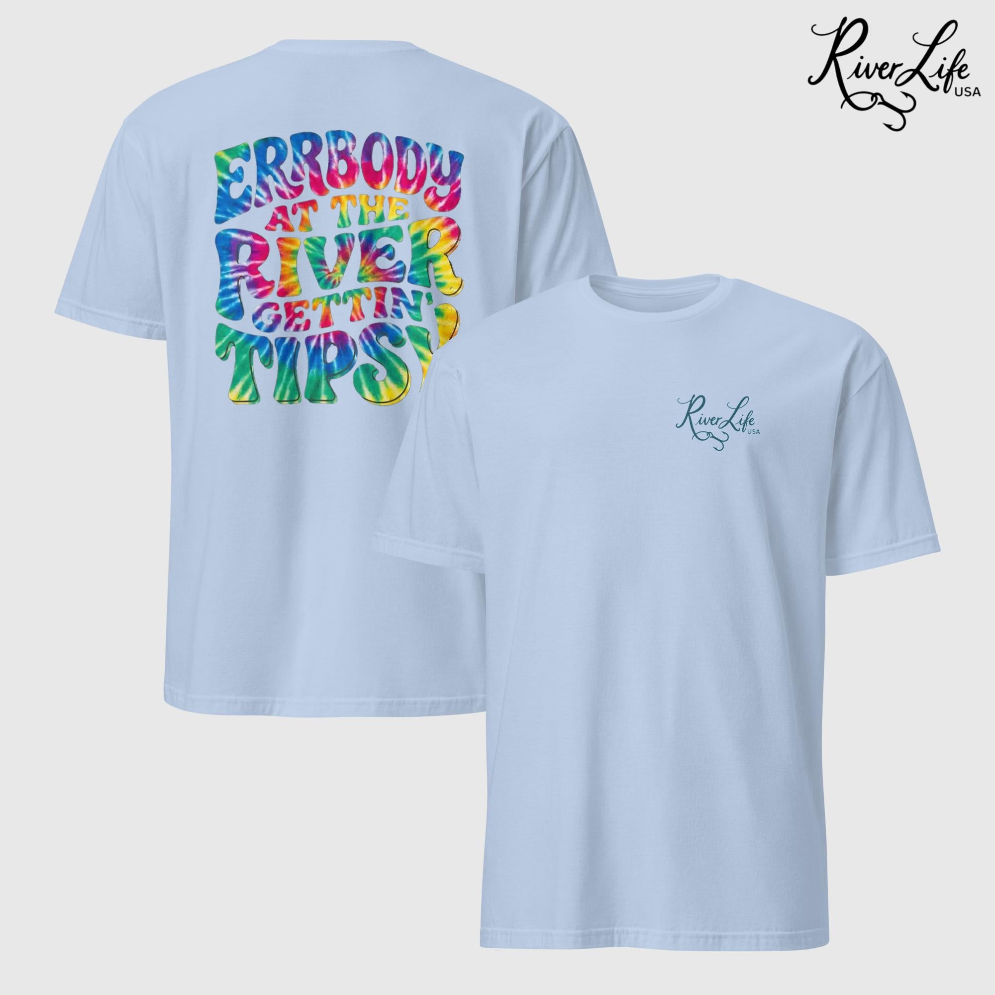 Gettin' Tipsy | Short-Sleeve Unisex T-Shirt-Light Blue-River Life USA