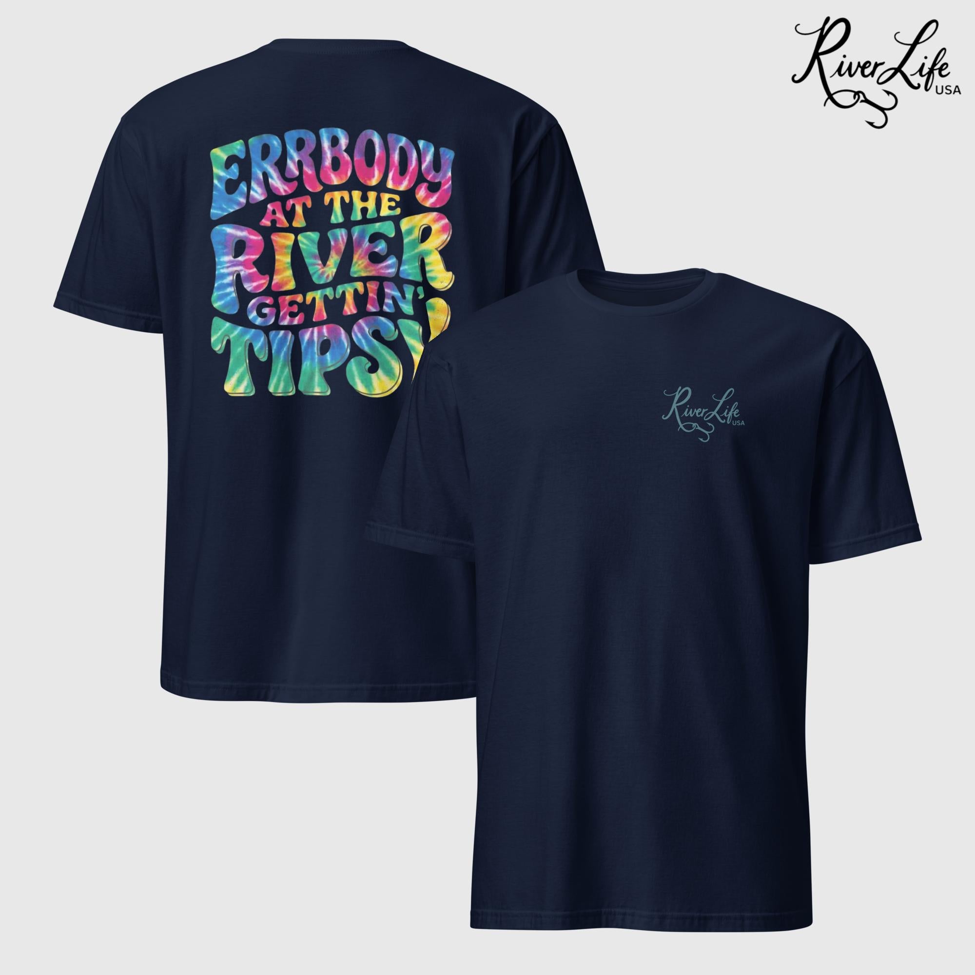 Gettin' Tipsy | Short-Sleeve Unisex T-Shirt-Navy-River Life USA