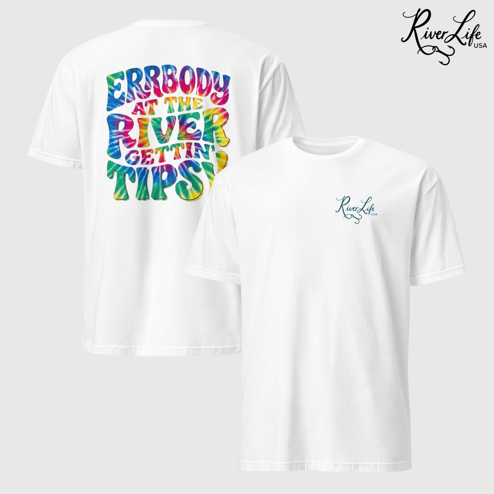 Gettin' Tipsy | Short-Sleeve Unisex T-Shirt-White-River Life USA