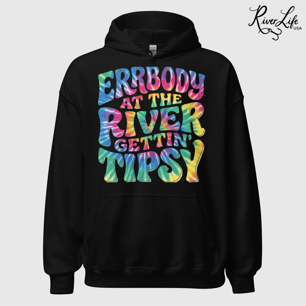 Gettin' Tipsy | Unisex Pullover Hoodie-Black-River Life USA