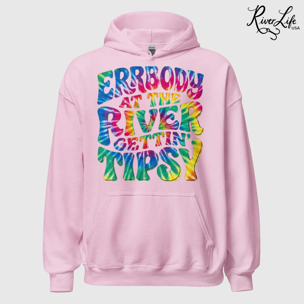 Gettin' Tipsy | Unisex Pullover Hoodie-Pink-River Life USA
