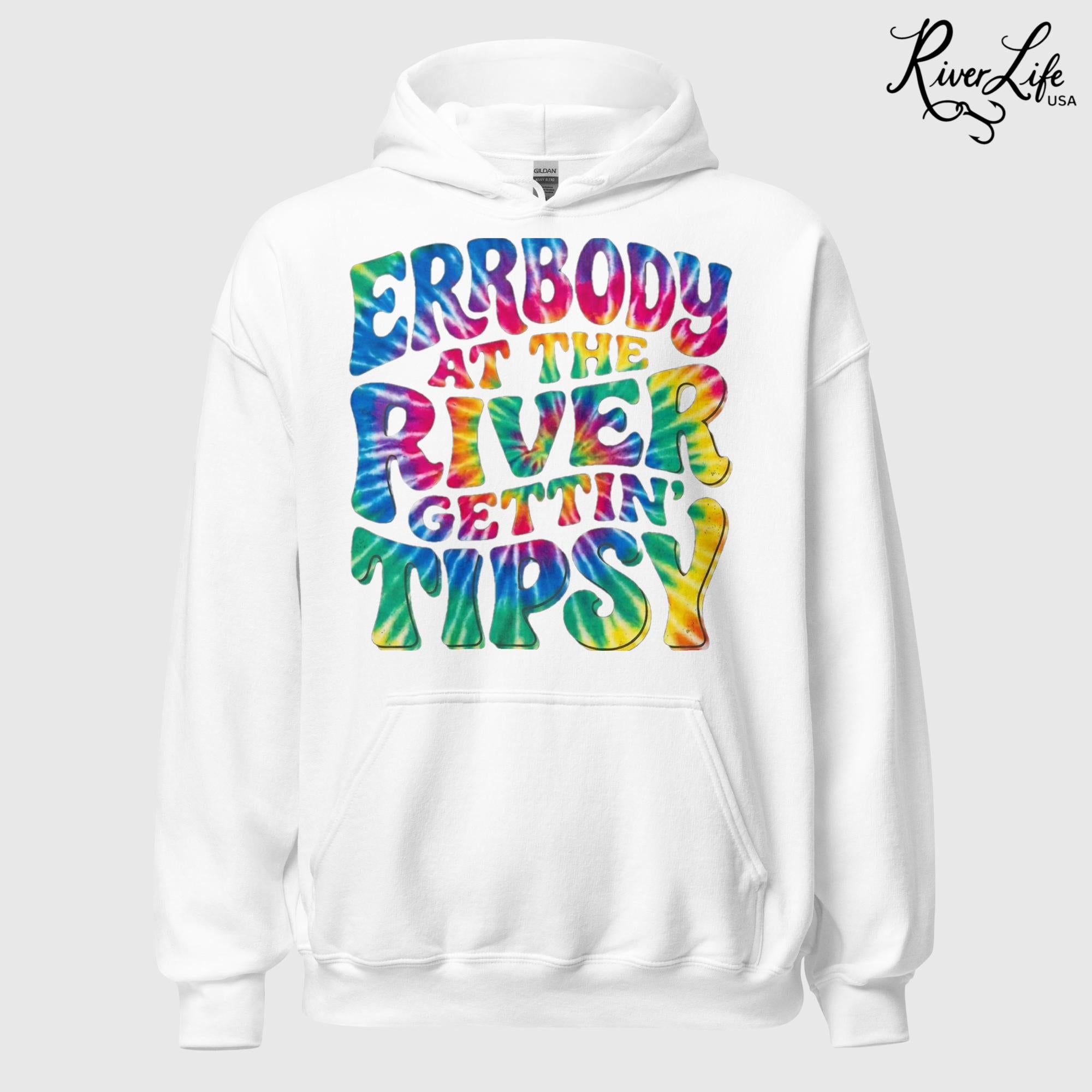 Gettin' Tipsy | Unisex Pullover Hoodie-White-River Life USA