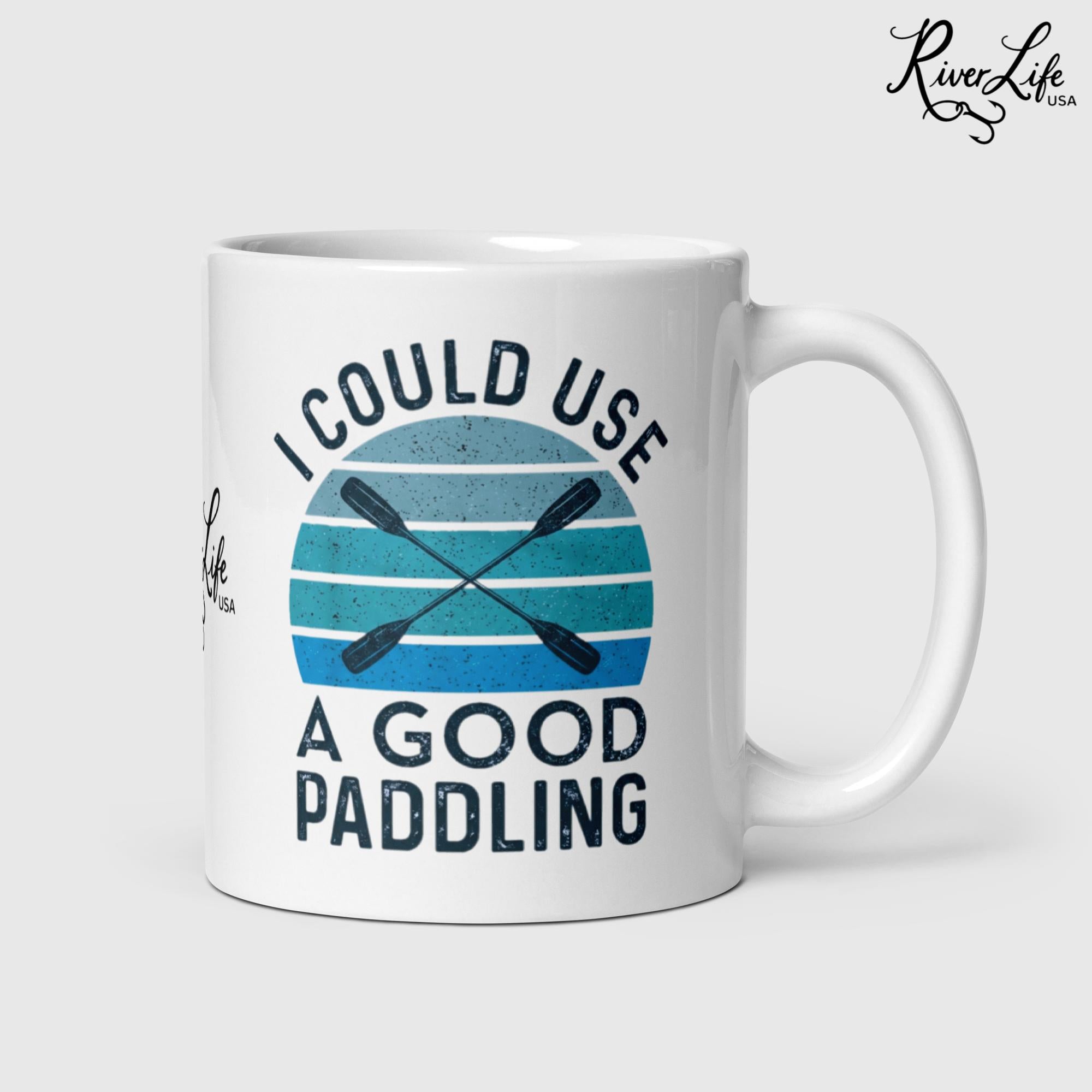 I Could Use A Good Paddling | Ceramic Coffee Mug-20 oz-River Life USA