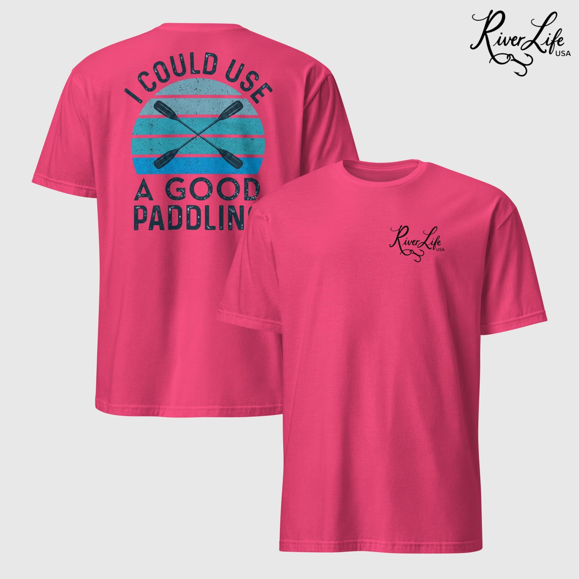 I Could Use a Good Paddling | Short-Sleeve Unisex T-Shirt-Heliconia-River Life USA