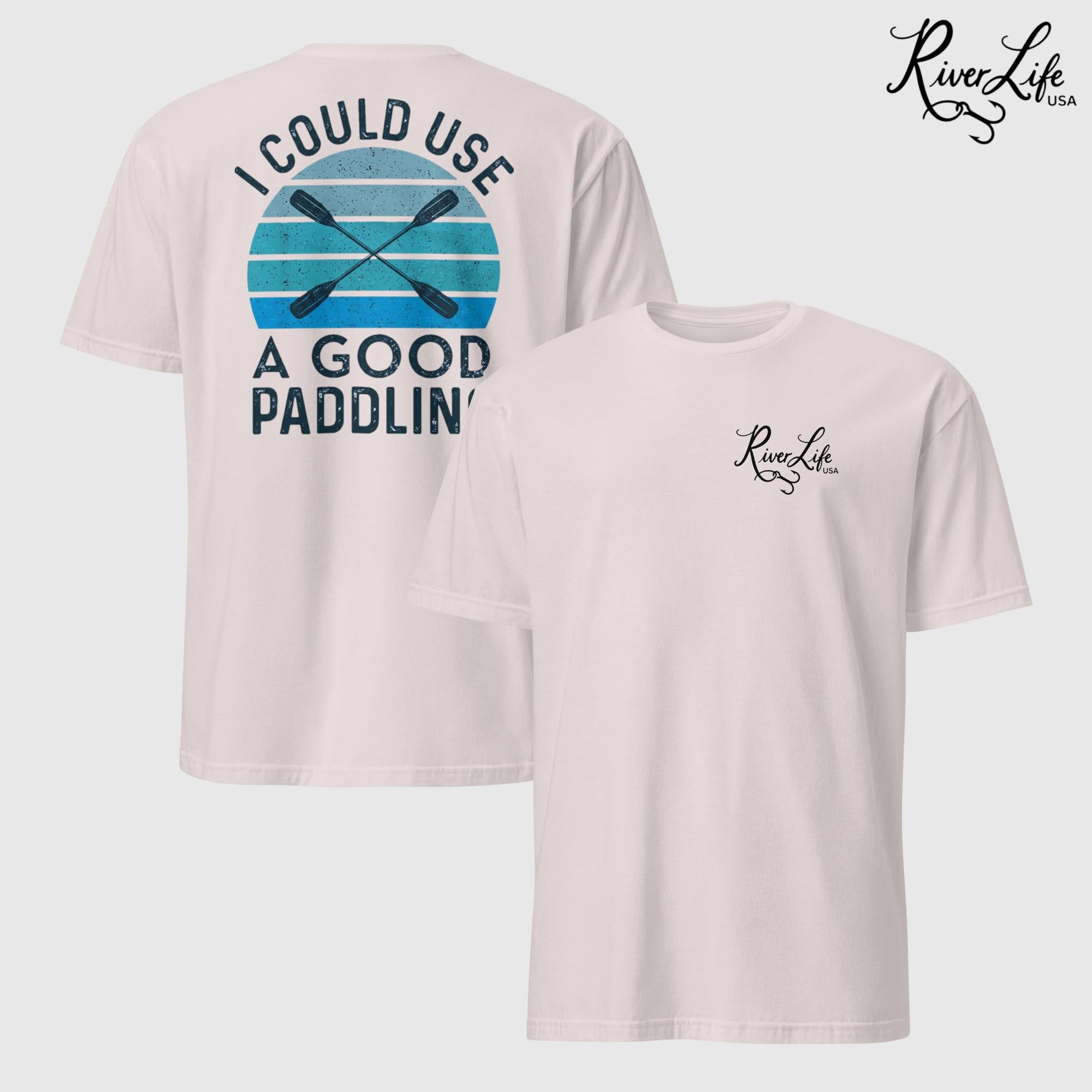 I Could Use a Good Paddling | Short-Sleeve Unisex T-Shirt-Ice Grey-River Life USA