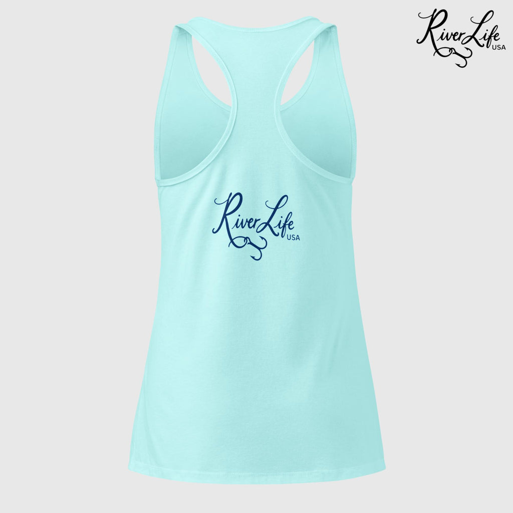 I Could Use a Good Paddling | Women’s Fitted Racerback Tank Top-Light Orange-River Life USA