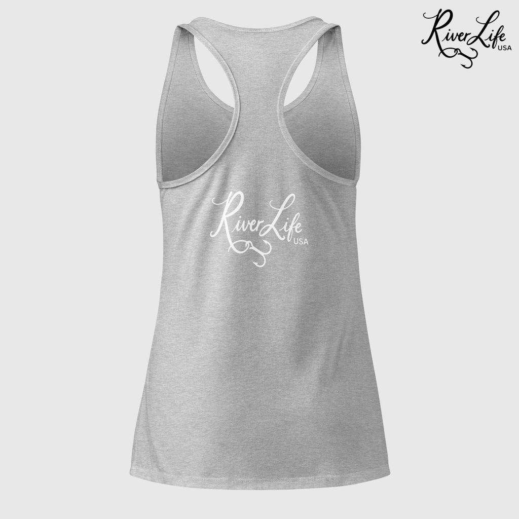 I Need a Good Paddling | Women's Fitted Racerback Tank Top-Black-River Life USA