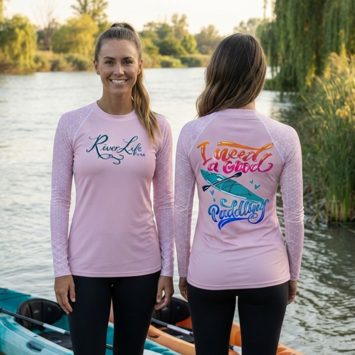 I Need A Good Paddling | Women's Rash Guard-XS-River Life USA