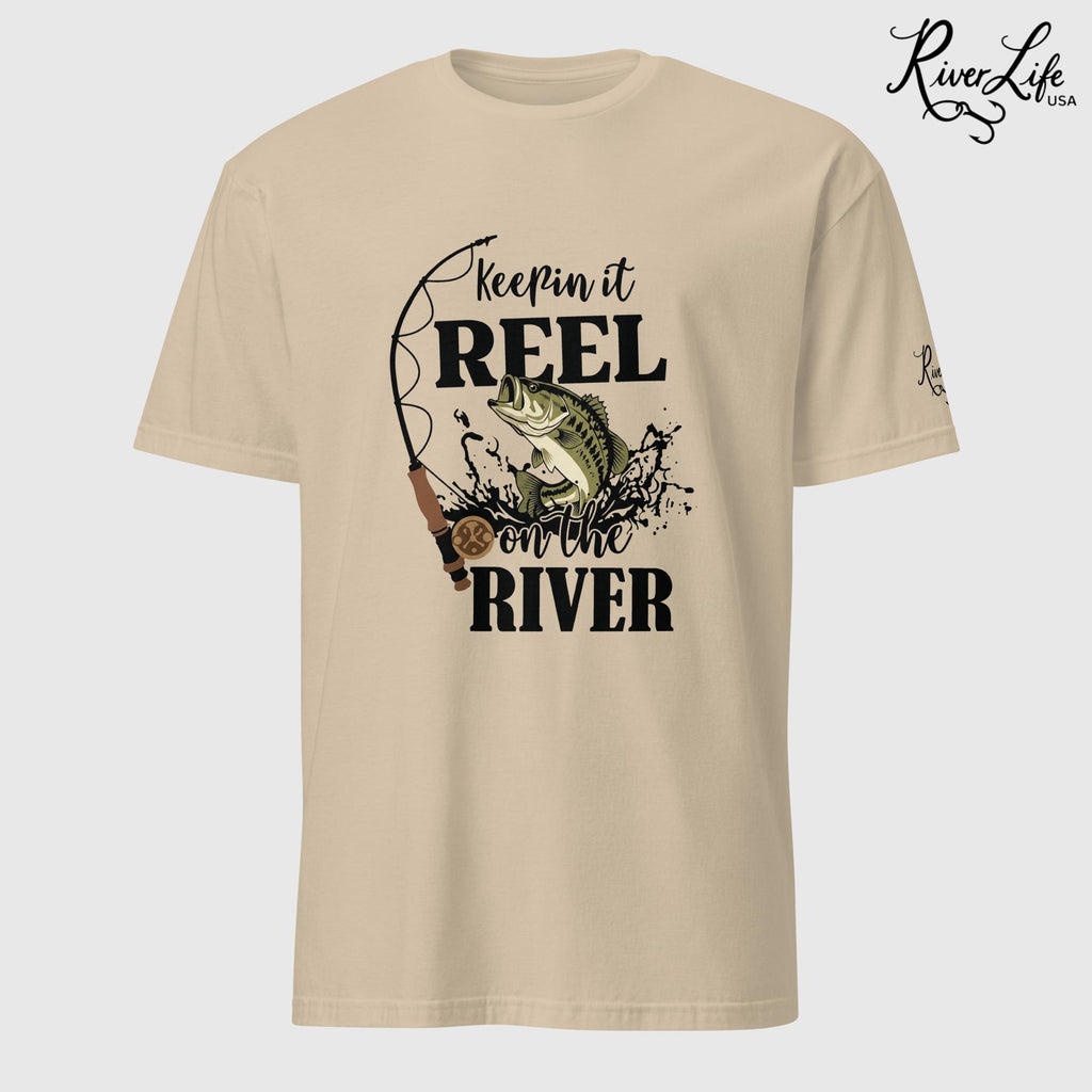 Keepin' it Reel on the River | Short-Sleeve Unisex T-Shirt-Sand-River Life USA