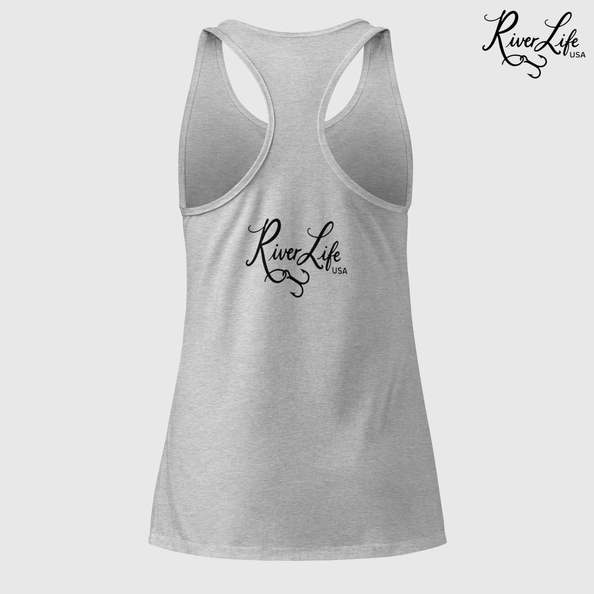 Life Is Better on the River | Women’s Fitted Racerback Tank Top-Cancun-River Life USA
