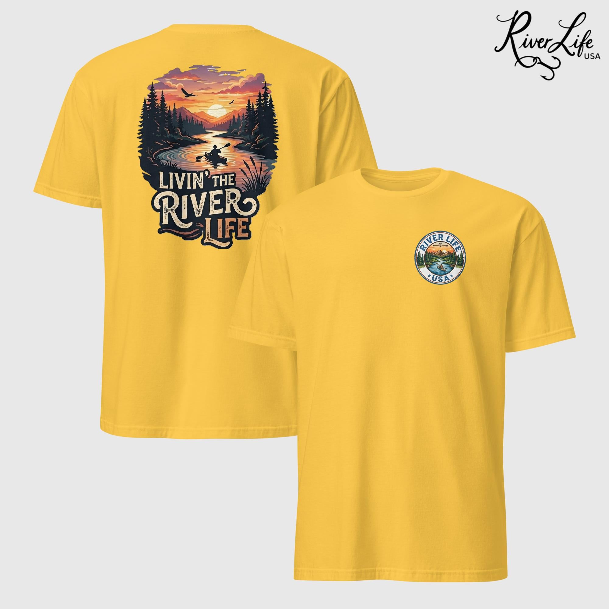 Livin' the River Life | Short-Sleeve Unisex T-Shirt-Daisy-River Life USA