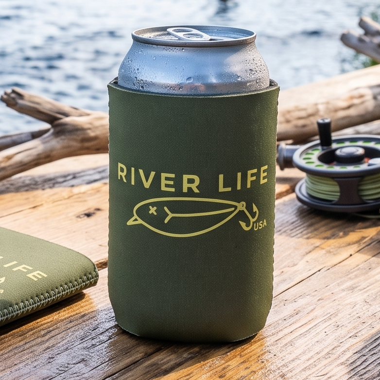 Lure Logo | Can Koozie (Market)-River Life USA