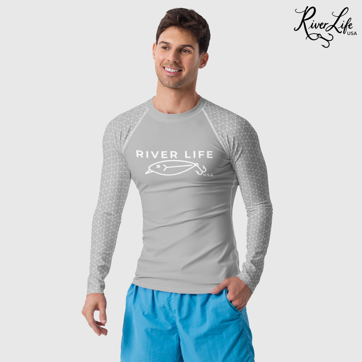 Lure Logo | Men's Rash Guard-XS-River Life USA
