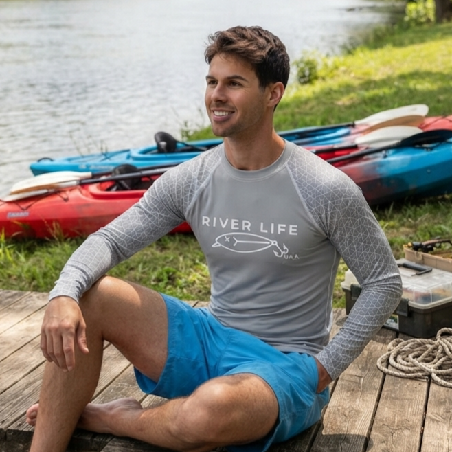 Lure Logo | Men's Rash Guard-XS-River Life USA