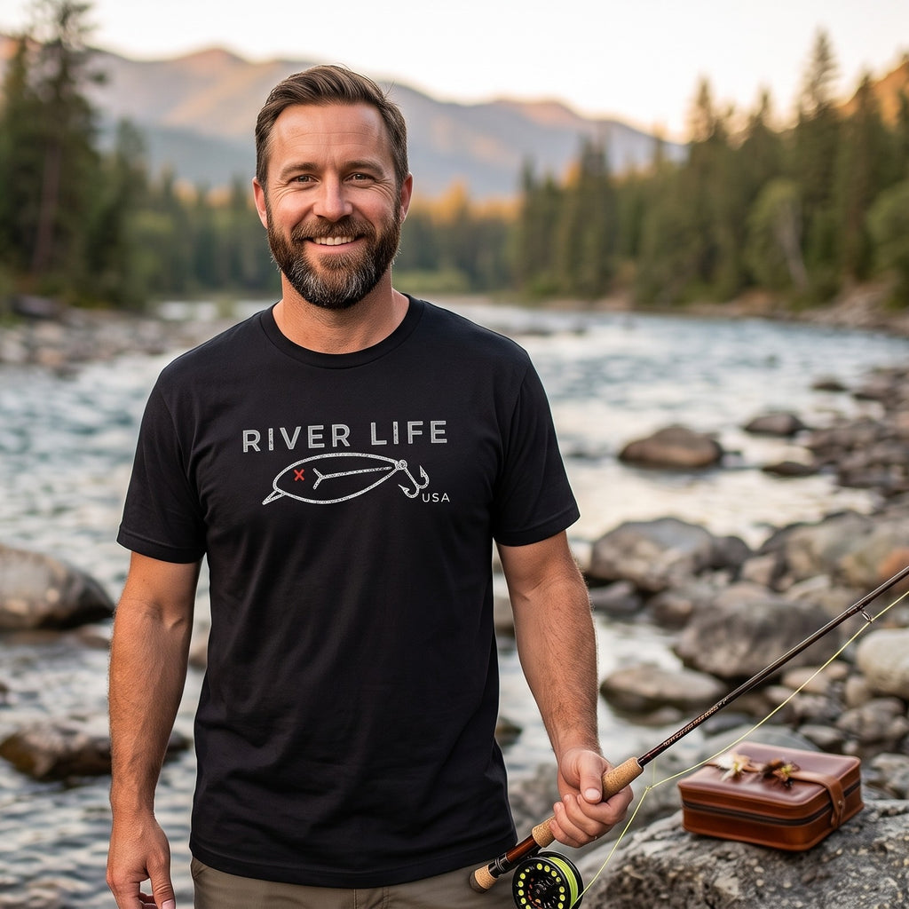 Red X-Eye Lure | Short-Sleeve Men's T-Shirt