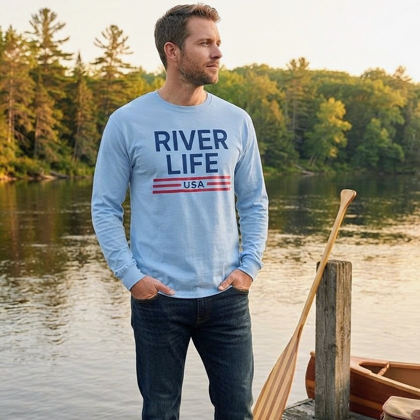 Patriot Red White & Blue | Long-Sleeve Unisex T-Shirt