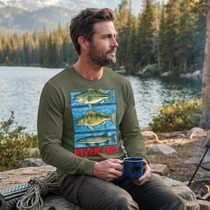 River Fish | Long-Sleeve Men’s T-Shirt