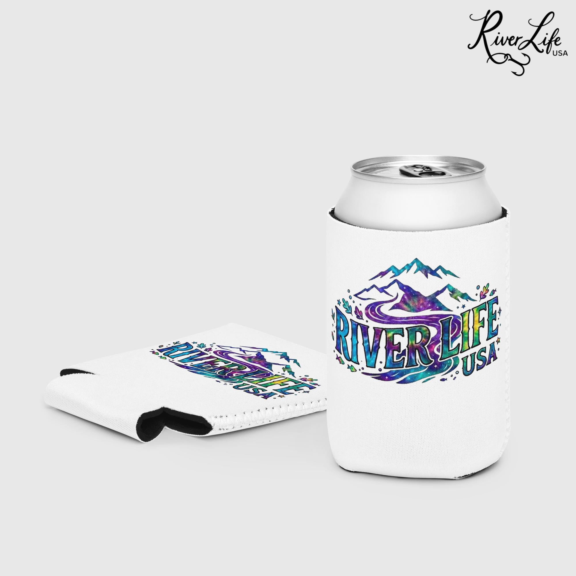 Mountain Colorful | Can Koozie-River Life USA