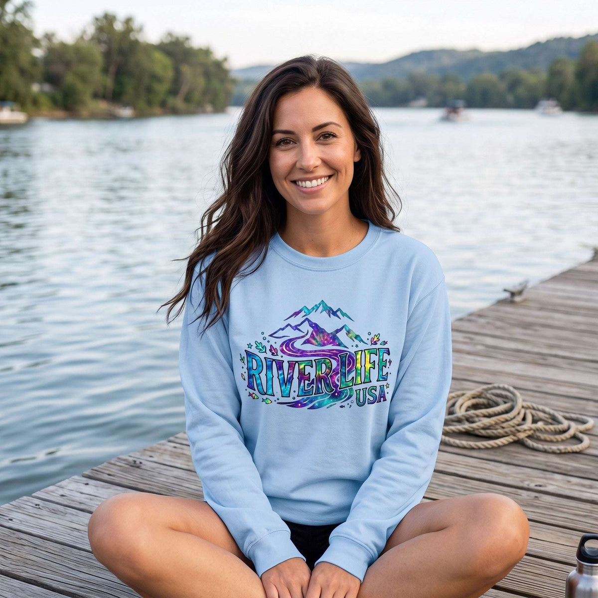 Mountain Colorful | Long-Sleeve Women's T-Shirt