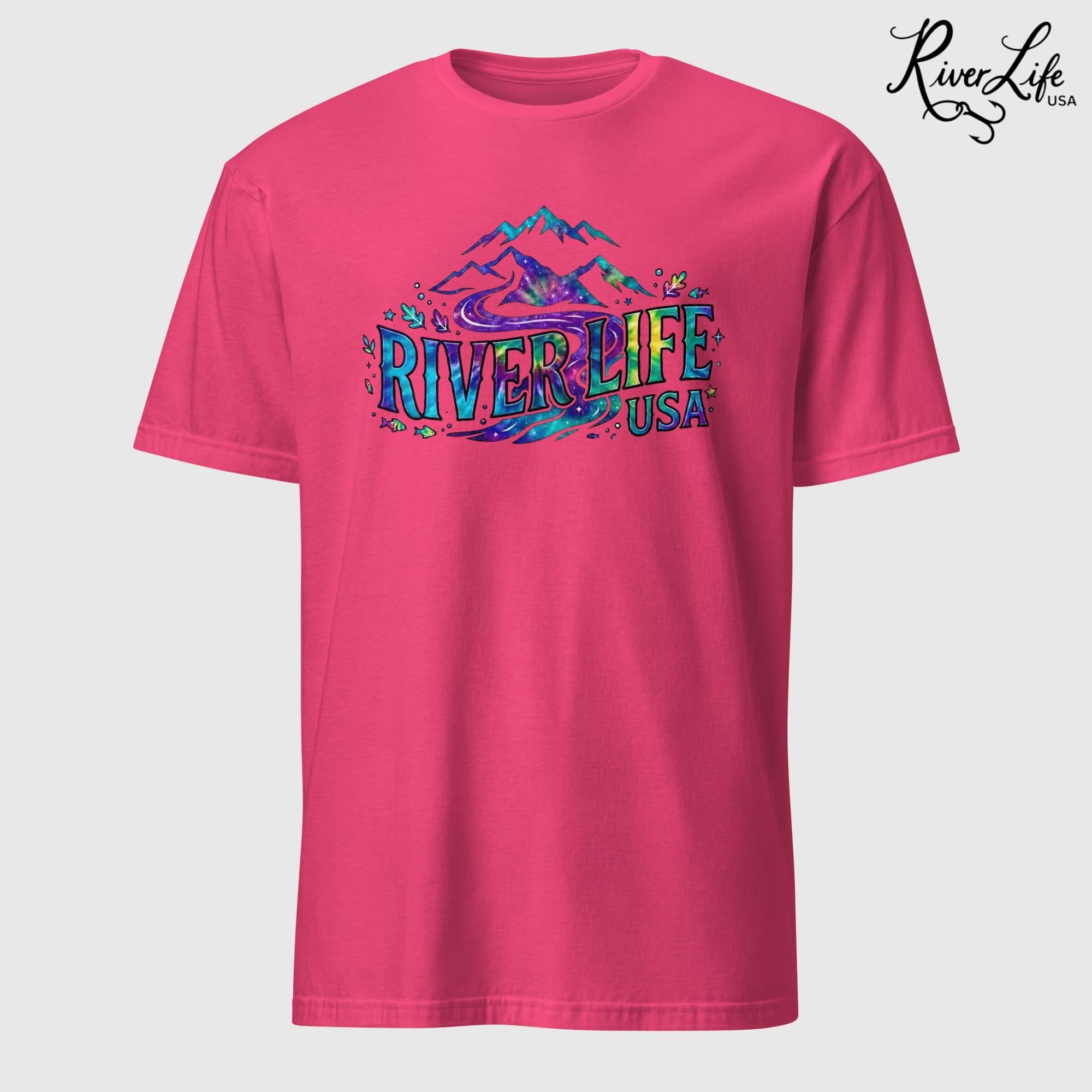 Mountain Colorful | Short-Sleeve Unisex T-Shirt-Heliconia-River Life USA