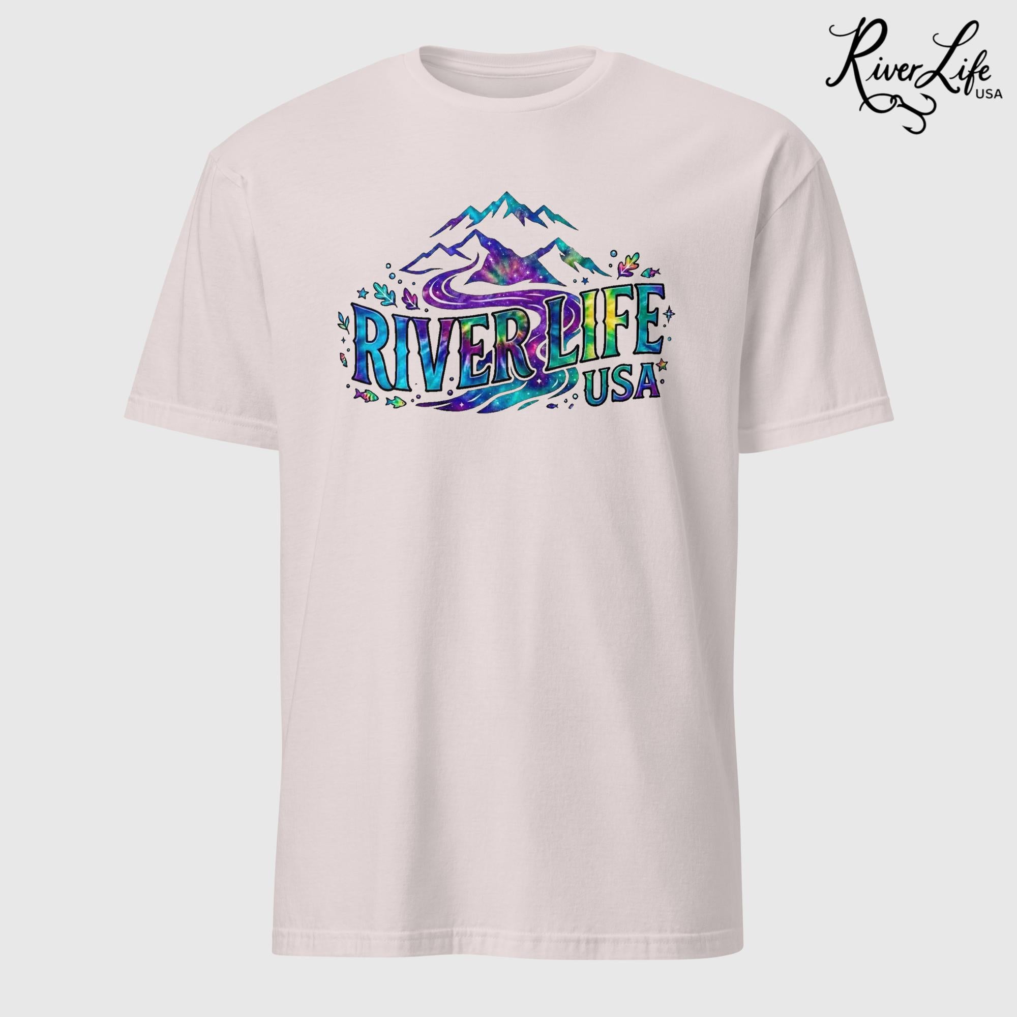 Mountain Colorful | Short-Sleeve Unisex T-Shirt-Ice Grey-River Life USA