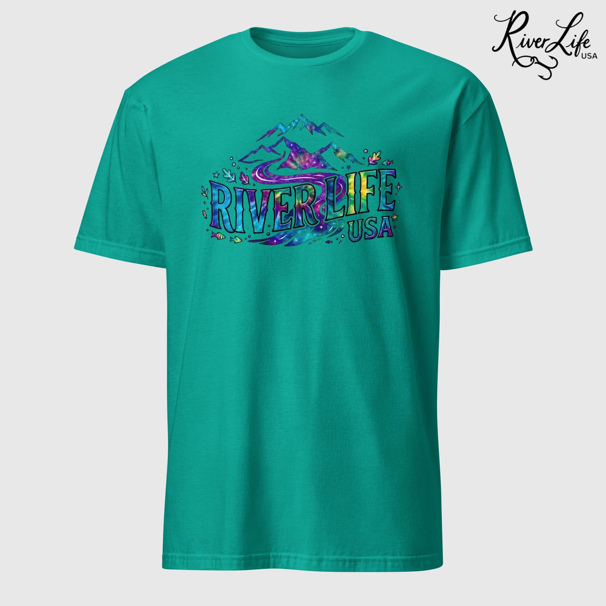Mountain Colorful | Short-Sleeve Unisex T-Shirt-Jade Dome-River Life USA