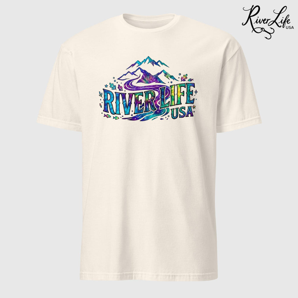 Mountain Colorful | Short-Sleeve Unisex T-Shirt-Natural-River Life USA
